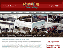 Tablet Screenshot of messinatrucking.com